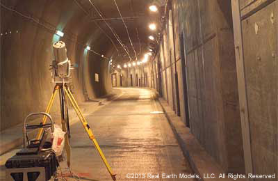 Tunnel modeled for Massachusetts Bay Transit Authority Big Dig