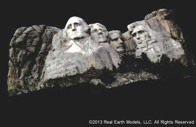 PhotoReal&trade model of Mt Rushmore for the U.S. National Park Service