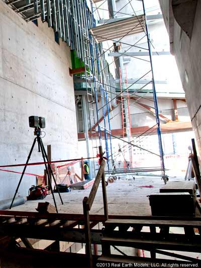 Laser scanner in Ross Perot museum