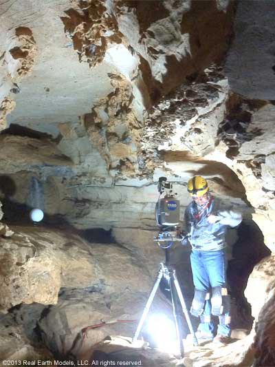 Spatial analysis and modeling in cave