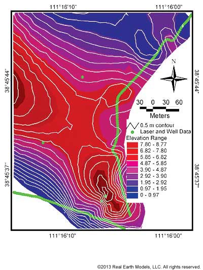 Thickness Contour Map of CD1