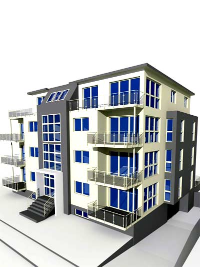 Apartment building design BIM
